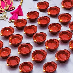 Water Sensor Diya for Home Decor Festivals Decoration Floating Led Light Diya Diwali (Pack of 6/12/18/24)