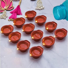 Water Sensor Diya for Home Decor Festivals Decoration Floating Led Light Diya Diwali (Pack of 6/12/18/24)