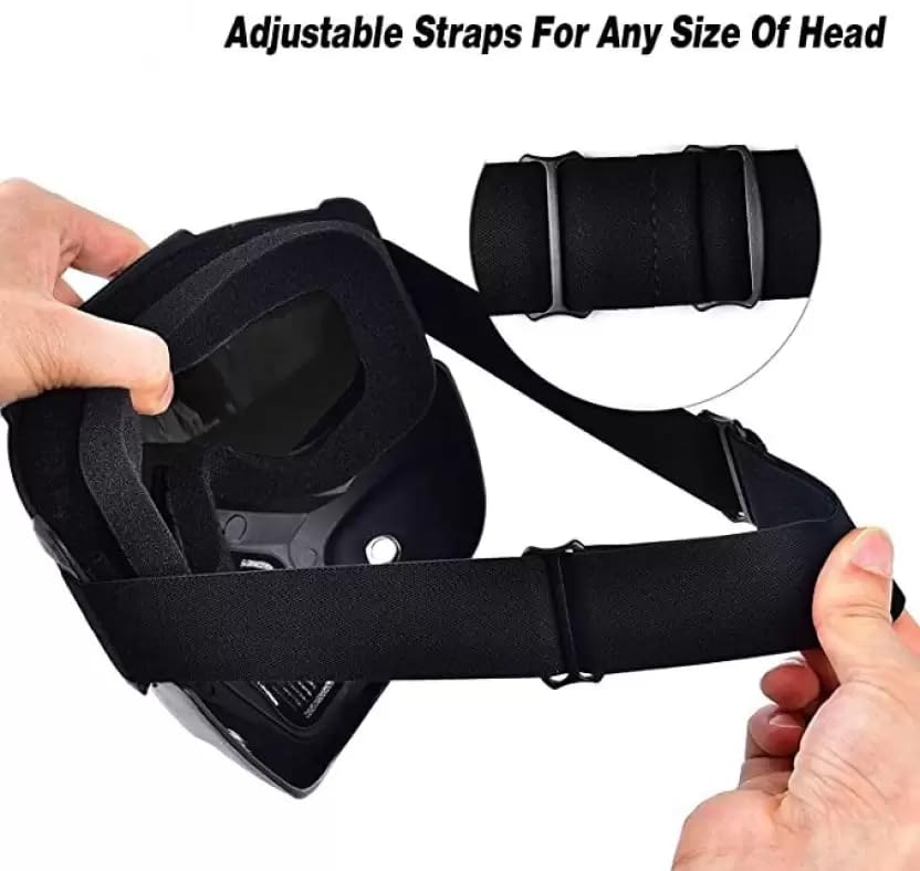 BUY 1 GET 1 FREE - Goggle Mask Anti Scratch UV Protective Open Face & Eyewear Windproof Dirt Shield Adjustable Soft Foam Padded Detachable For Cycling Bike Off Road Racing Riding For Unisex Rainbow GenzVybs