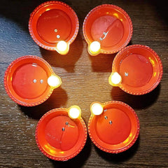 Water Sensor Diya for Home Decor Festivals Decoration Floating Led Light Diya Diwali (Pack of 6/12/18/24)